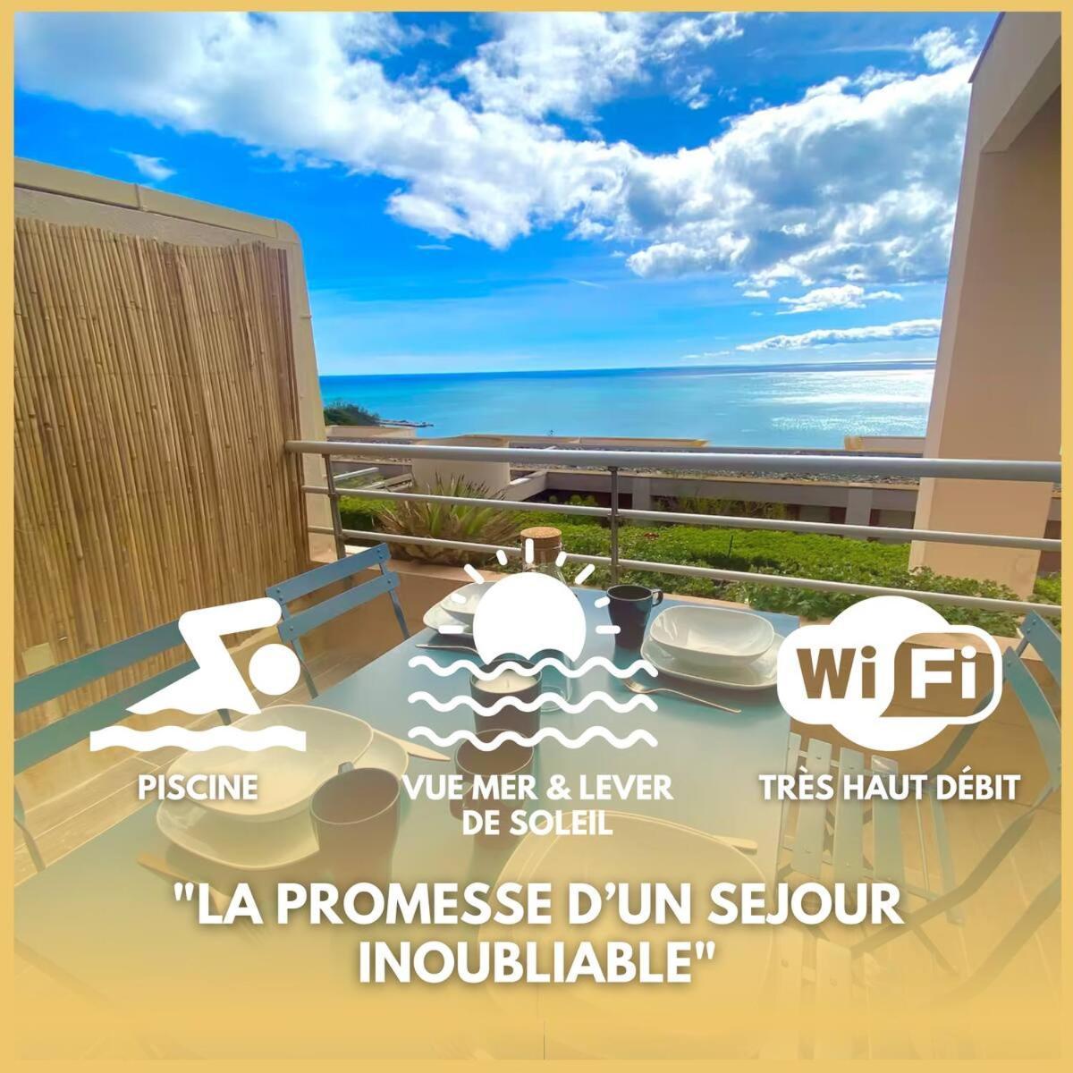 Le Calypso, Magnifique Appartement Piscine Et Vue Somptueuse Sète Zewnętrze zdjęcie